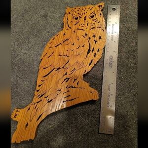 Wooden Owl MCM Vintage